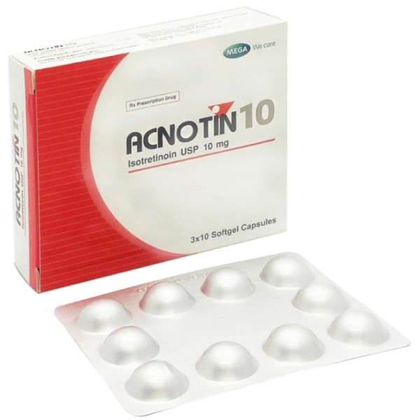 Thuốc trị mụn Acnotin 10mg - Công dụng, liều dùng và những lưu ý khi sử dụng